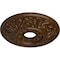 Ekena Millwork Valletta Ceiling Medallion (Fits Canopies up to 3 1/2"), 18"OD x 3 1/2"ID x 1"P, Root Beer Crackle CM18VLRBC - alternate 4